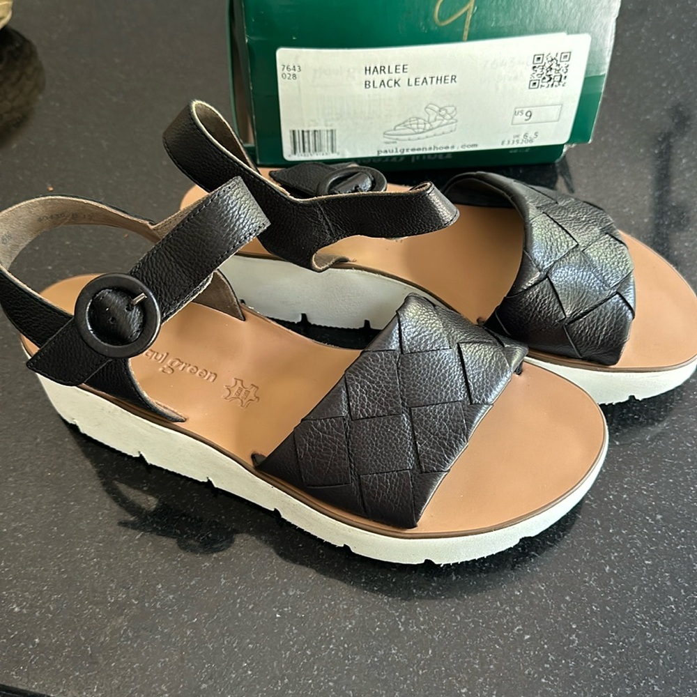 Paul Green Harlee Wedge Sandal, Size 9